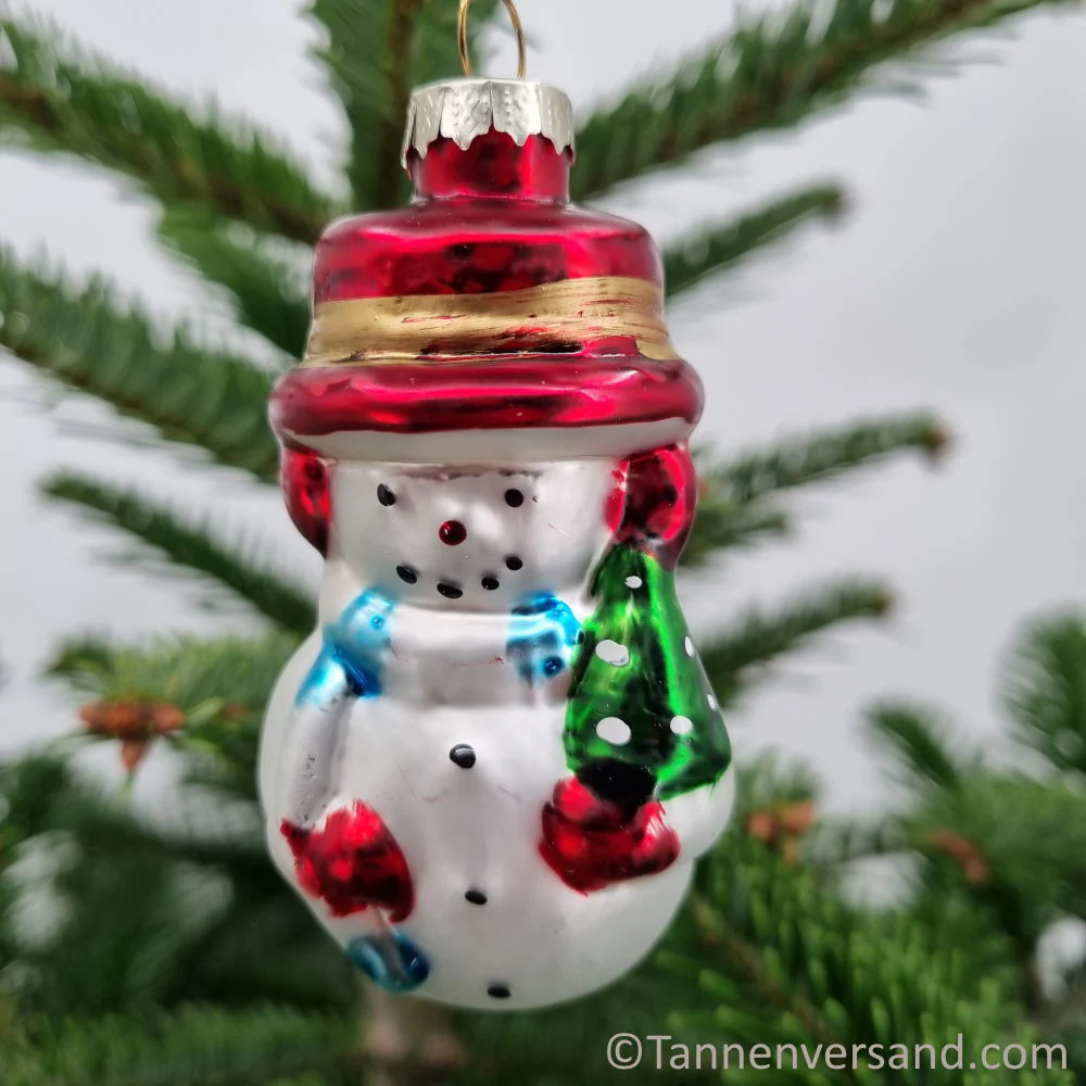 Anhänger Schneemann aus Glas Glanz 9 cm - Image 2