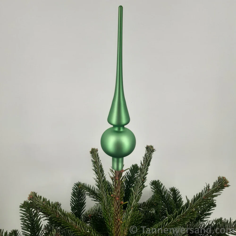Baumspitze aus Glas Mistelgrün Matt 26 cm - Image 2