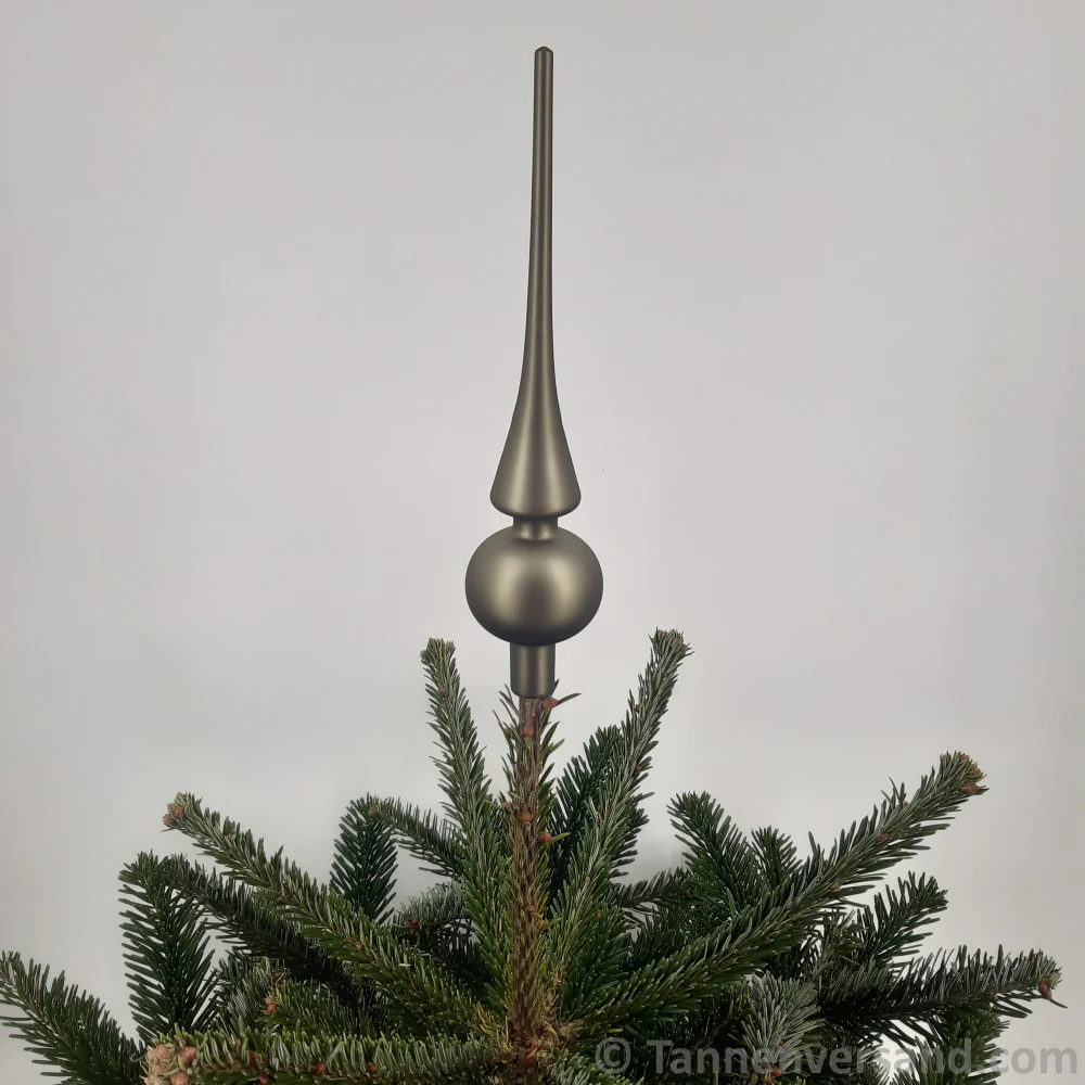 Baumspitze aus Glas Moosgrün Matt 26 cm - Image 2
