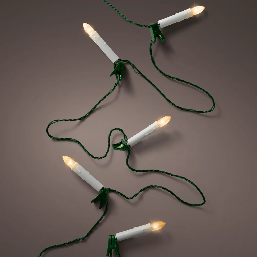 Lichterkette Kerzen 16 LEDs Klassisch Warm Dauerbetrieb 600 cm - Image 2