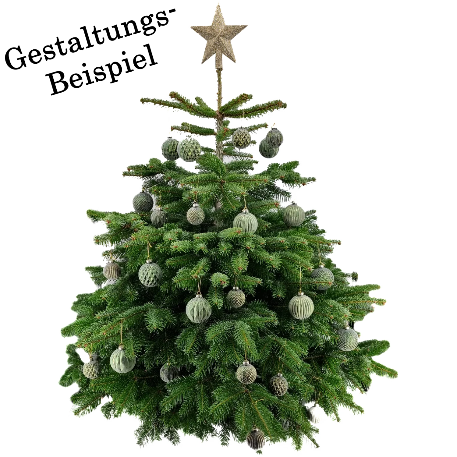 Weihnachtskugel aus Glas Grün Gold 6 cm 12er Set - Image 3