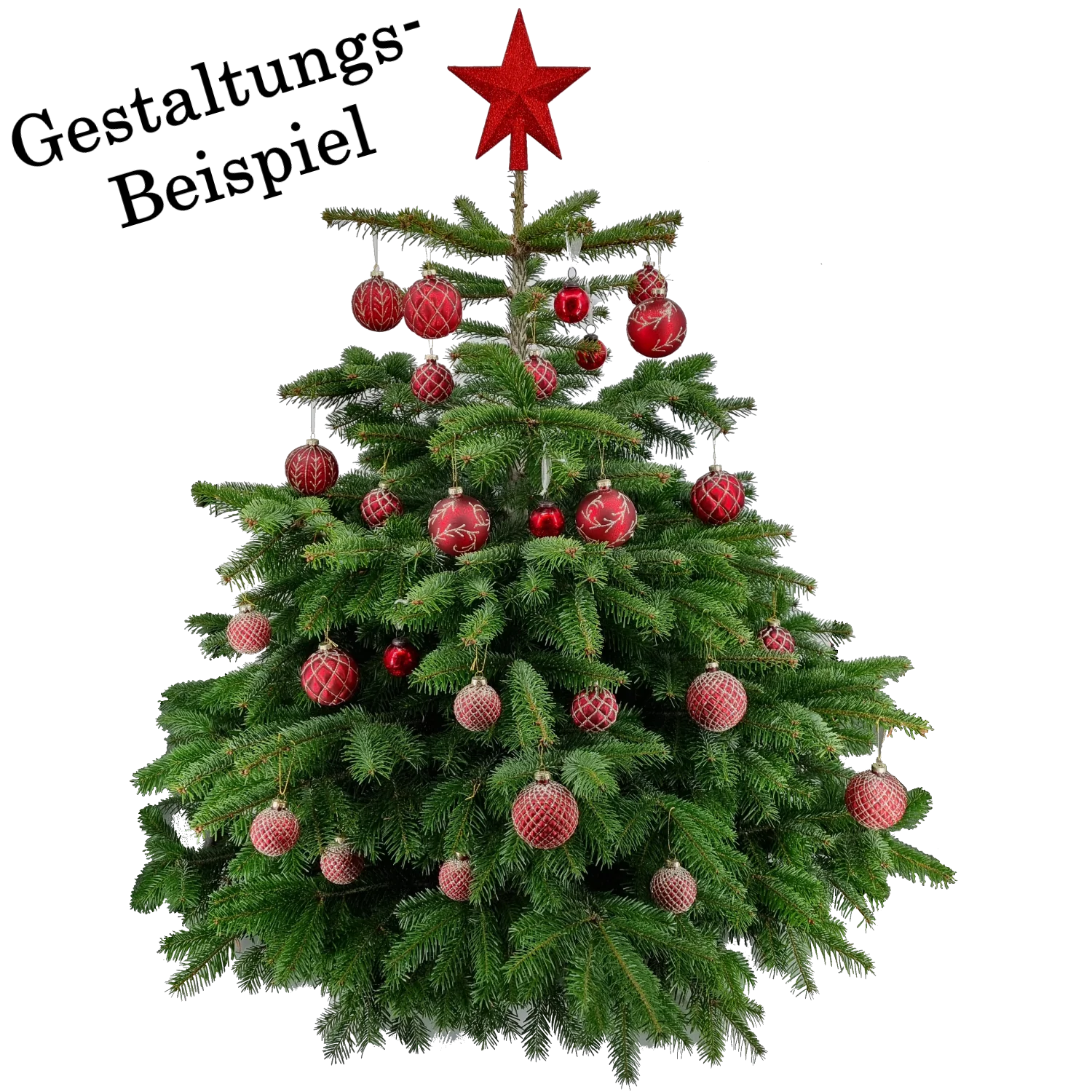 Weihnachtskugel aus Glas Rot Gold 6 cm 12er Set - Image 3