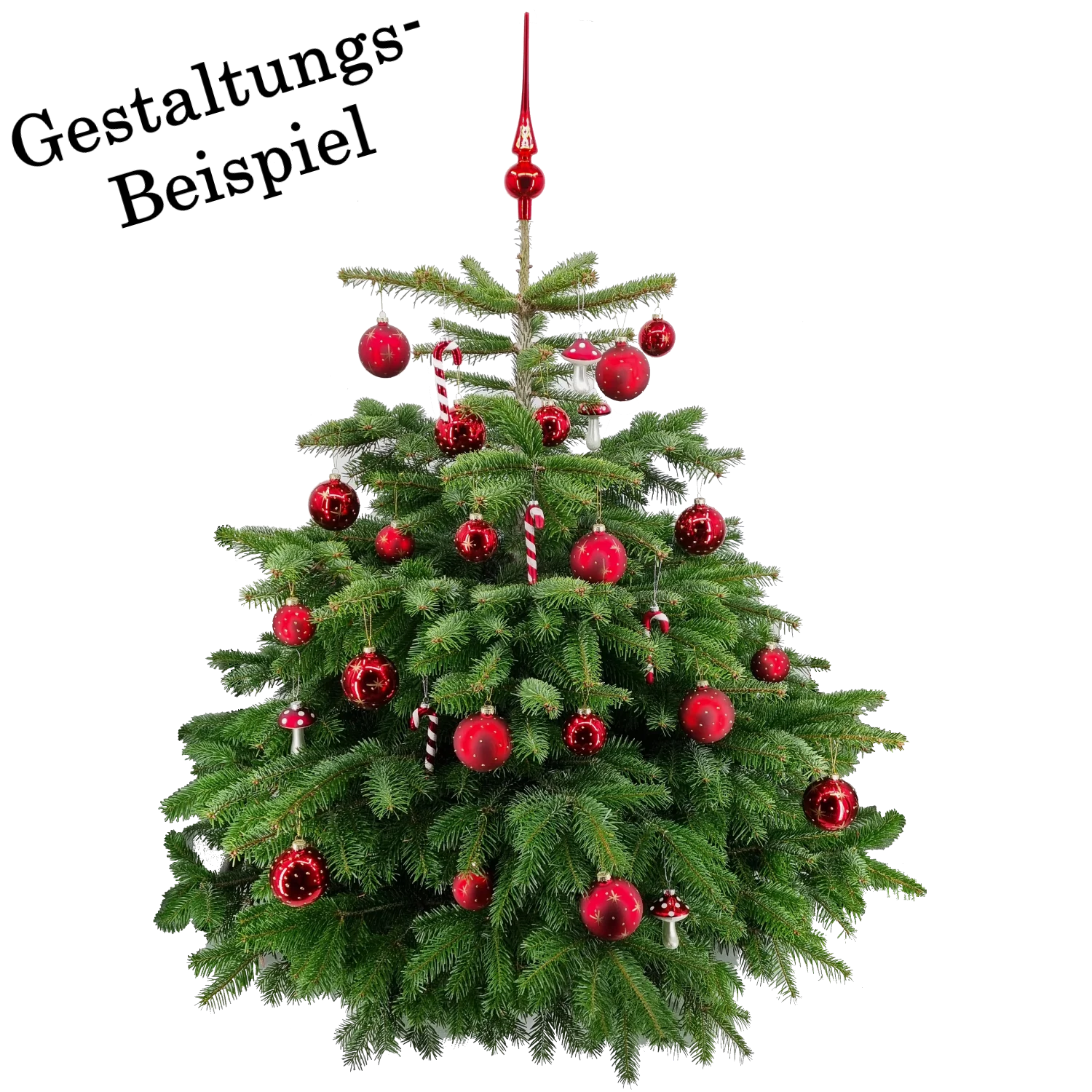 Weihnachtskugel aus Glas Rot Gold 8 cm 12er Set - Image 3