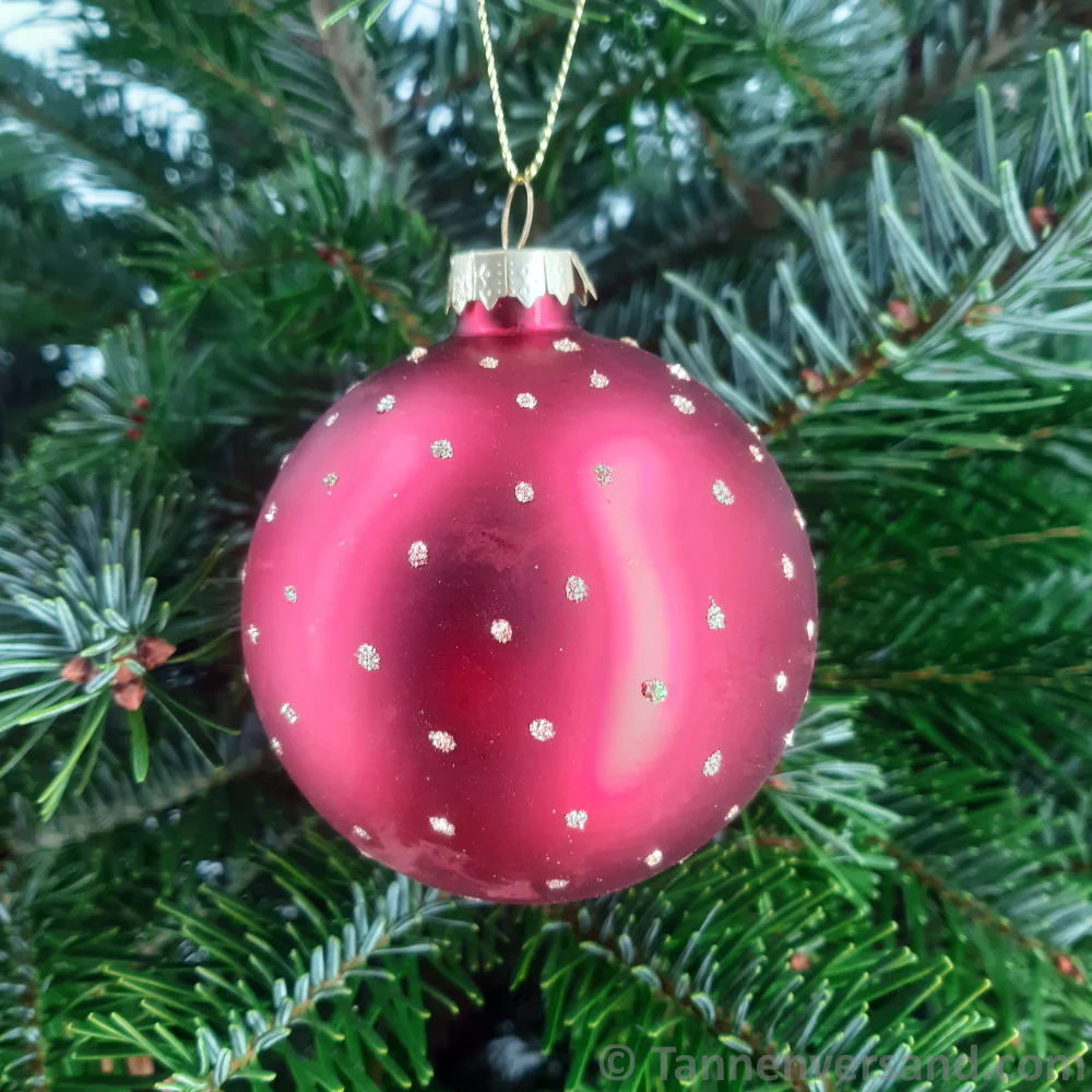 Weihnachtskugel aus Glas Rot Gold 8 cm 12er Set - Image 6